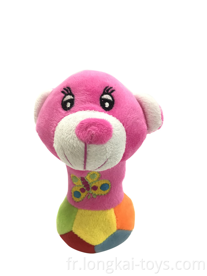 Plush Dog Rattle Toy